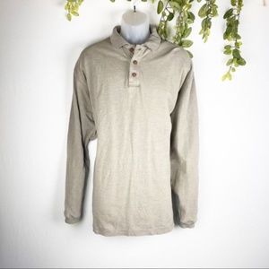 Patagonia Henley Organic Cotton Olive Long Sleeve